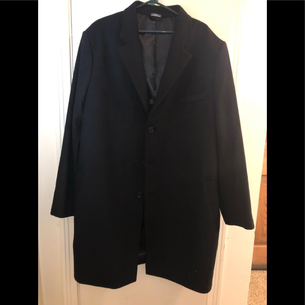 Men’s Black Dress Coat Stafford 52 Reg